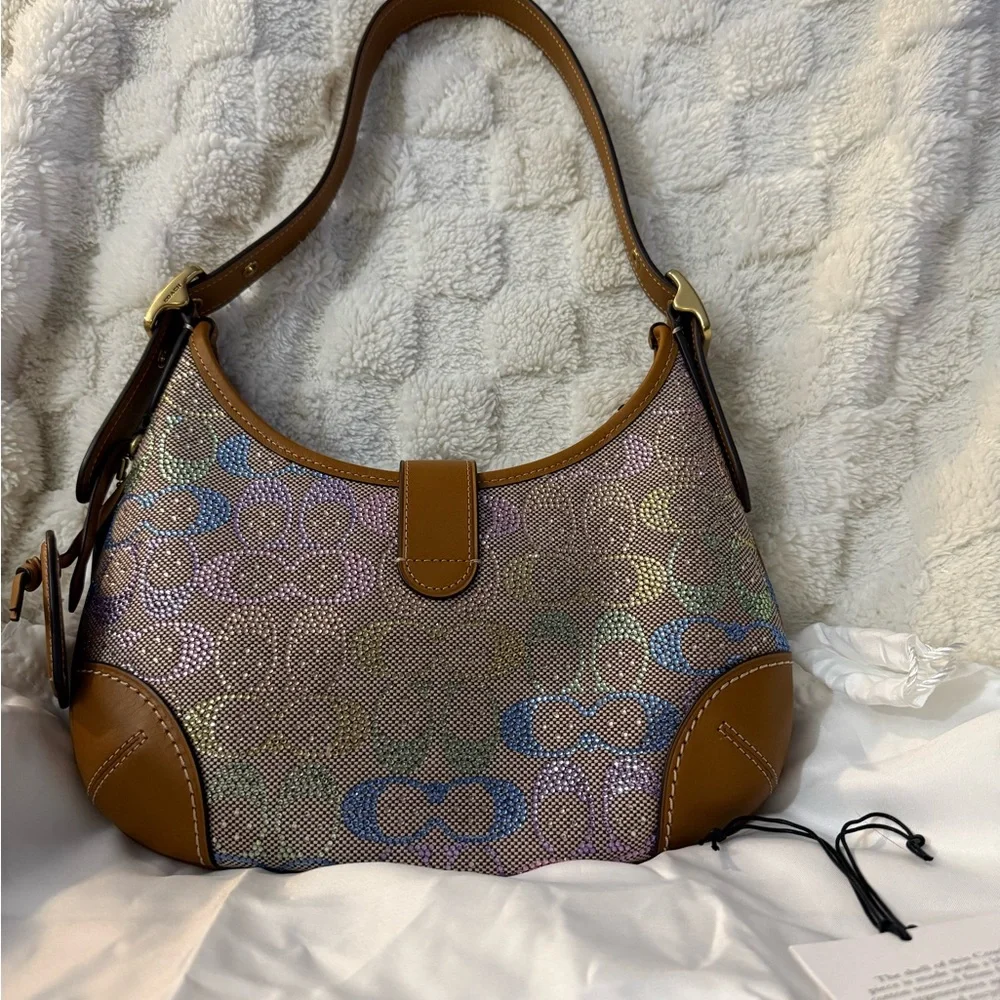 Coach Rainbow Candy Crystal Hamptons Hobo Bag - Picture 4 of 16